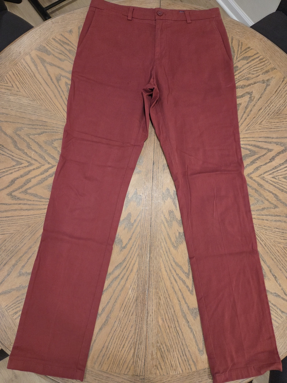 Vineyard Vines Chino Pants Mens 32x34 Slim Fit Burgundy Stretch Crimson Preppy